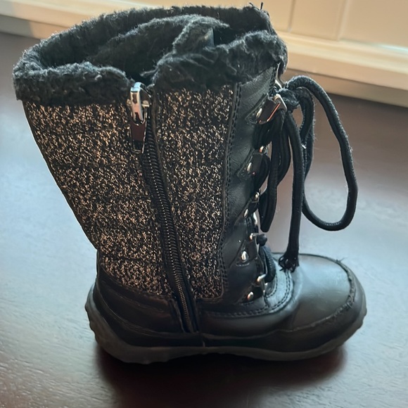 Little Girls U.S. Polo Assn Snow Boots Black Size 7 - Picture 4 of 9